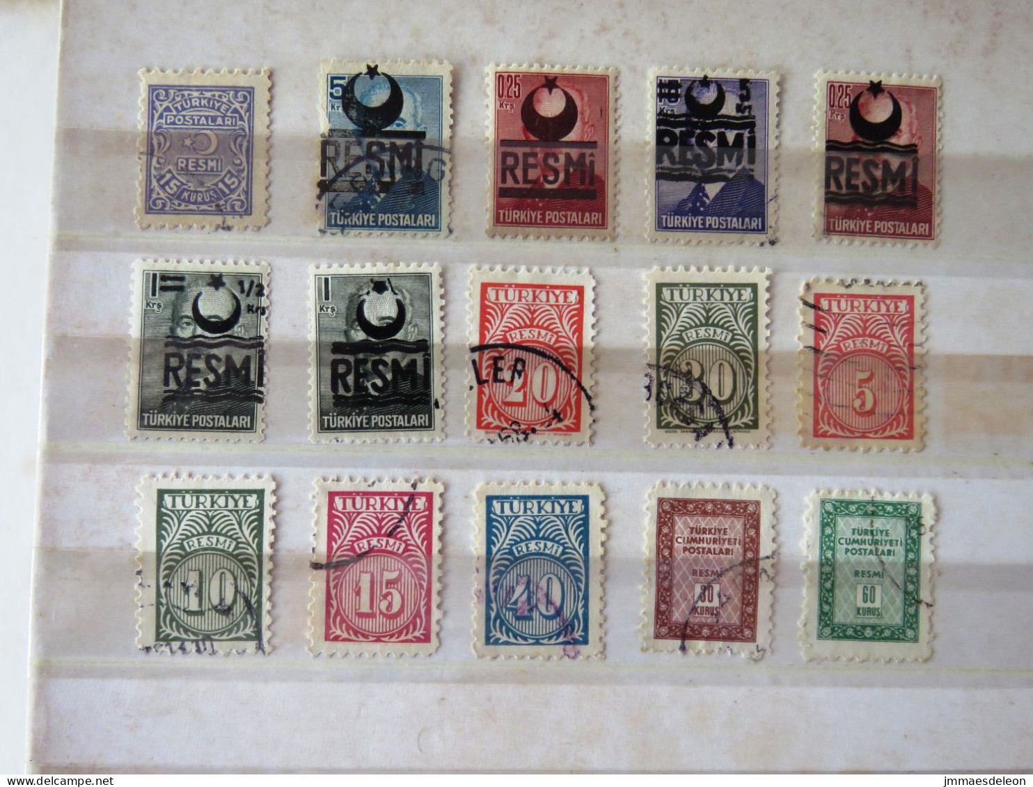 Turkey Oficial 1948-1960 - Dienstmarken