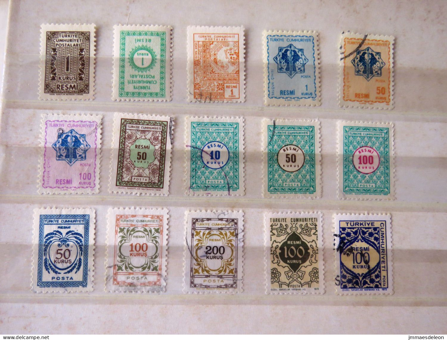 Turkey Oficial 1962-1973 - Timbres De Service