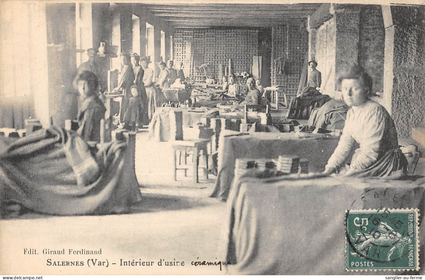 CPA 83 SALERNES / INTERIEUR D'USINE - Salernes