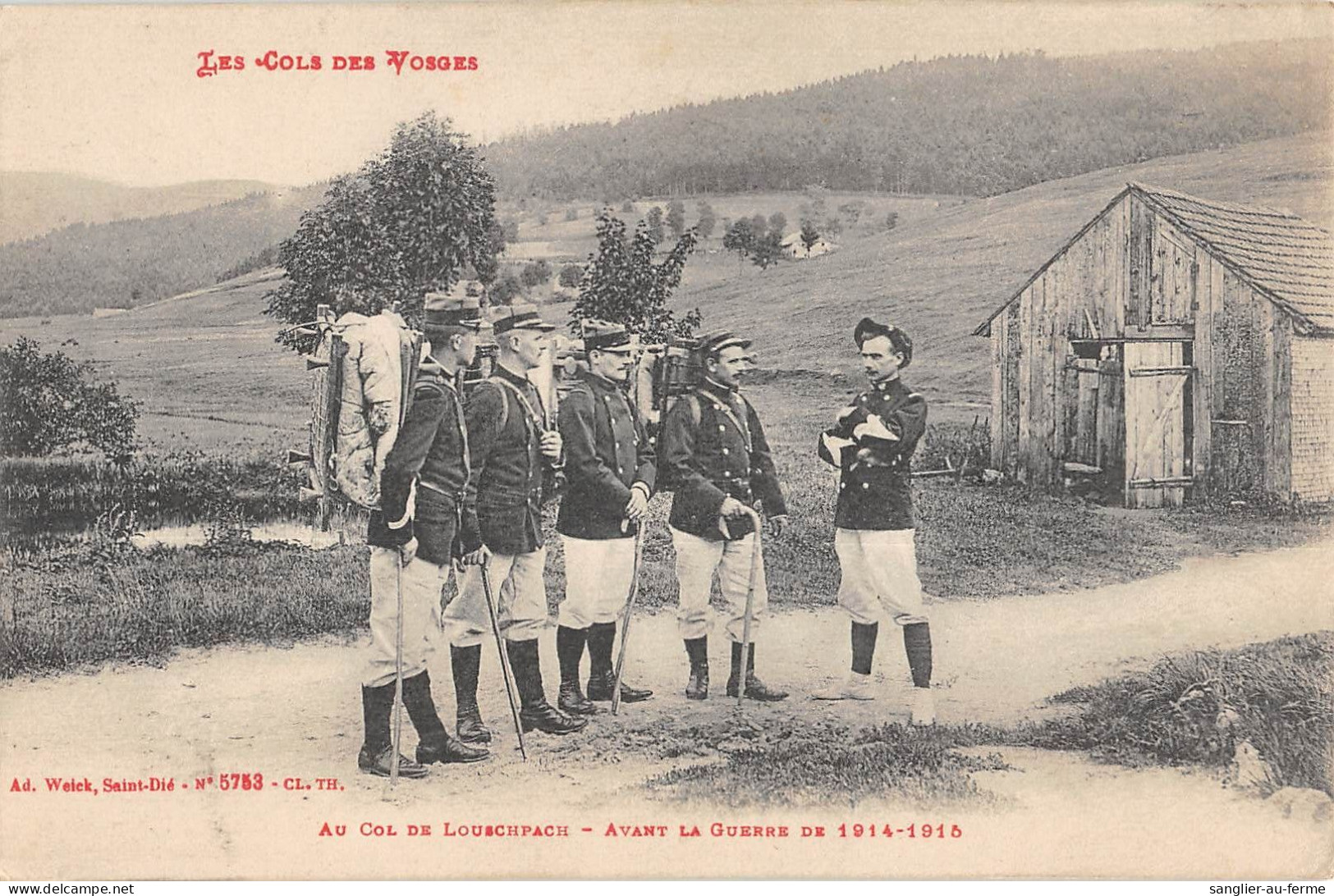 CPA 88 LES COLS DES VOSGES / AU COL DE LOUSCHPACH / AVANT LA GUERRE - Otros & Sin Clasificación