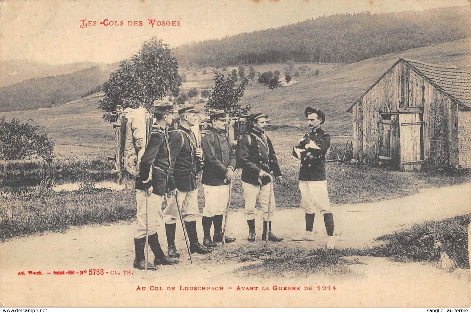 CPA 88 LES COLS DES VOSGES / AU COL DE LOUSCHPACH / AVANT LA GUERRE - Other & Unclassified