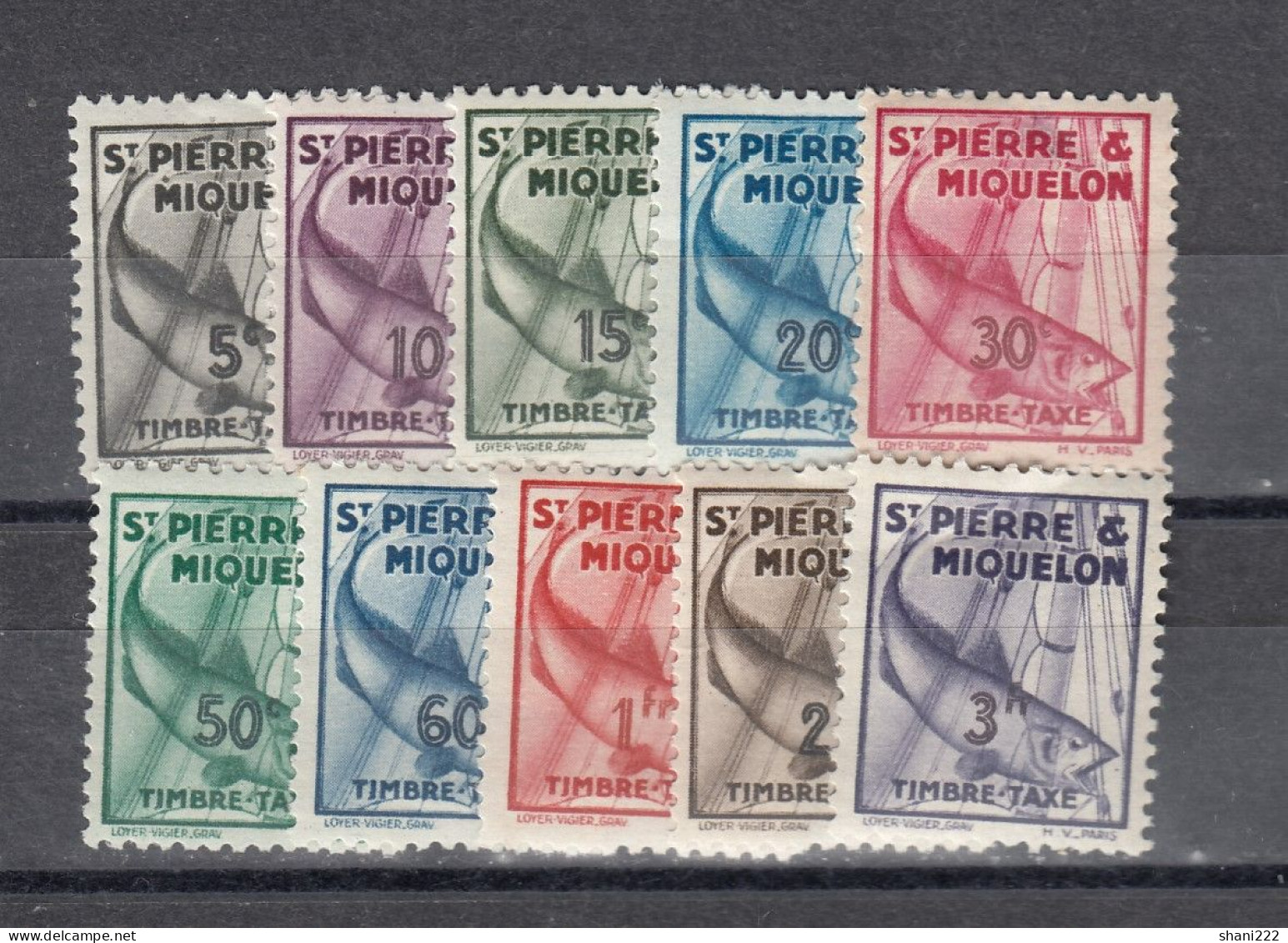 Saint Pierre & Miquelon -  1938 Due (e-443) - Nuevos