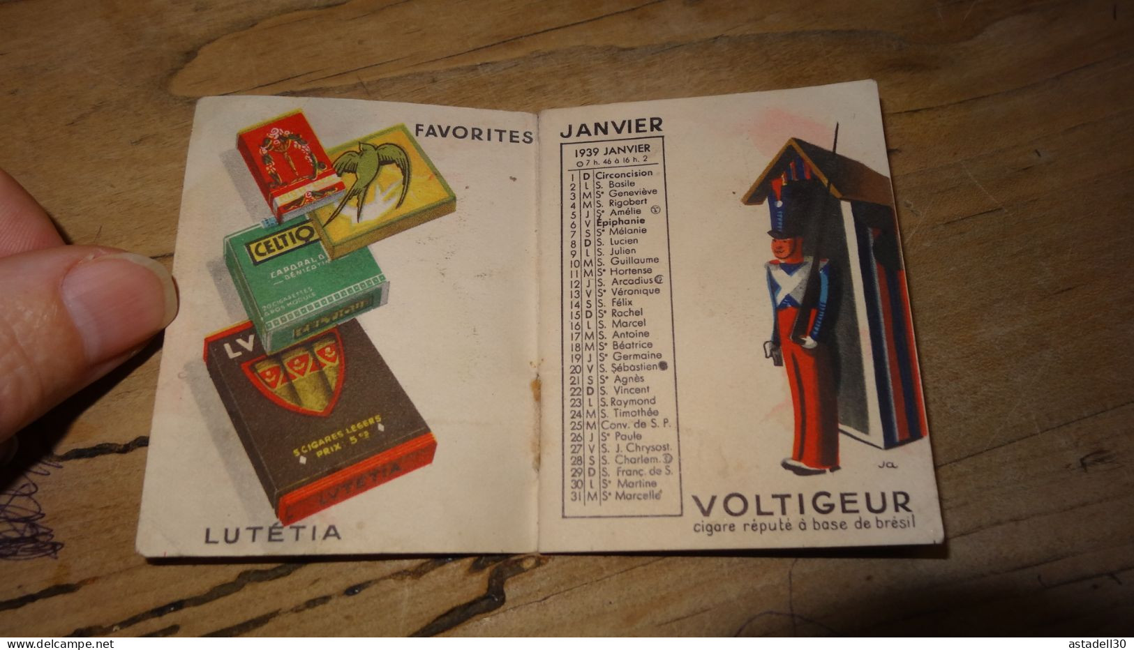 Calendrier Poche Tabacs Et Allumettes - 1939 ............. PHI .......... E4-96 - Formato Piccolo : 1921-40