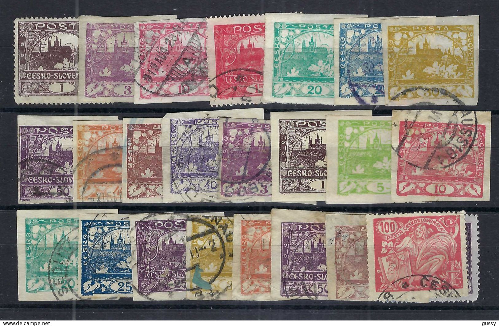 TCHEKOSLOVAQUIE Ca. 1918-1925: Lot D' Obl. - Used Stamps