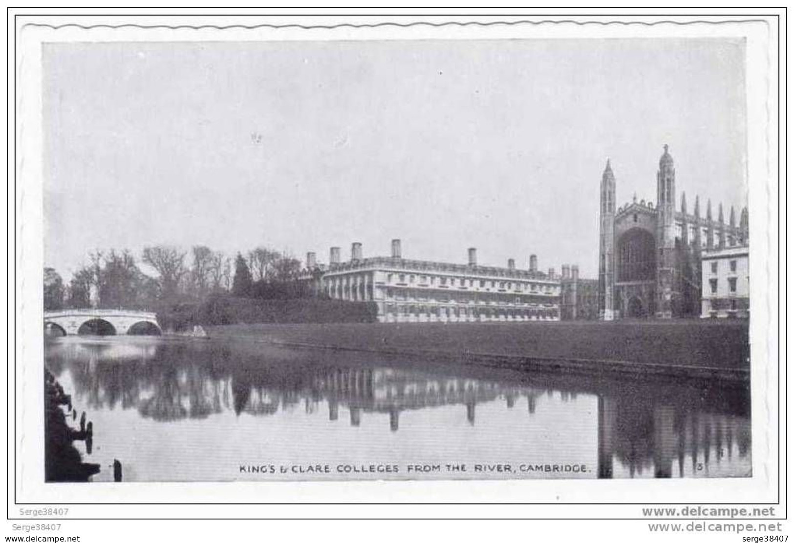 CAMBRIDGE - King's And Clare Colleges From The River - (1962) # 30 - Cambridge