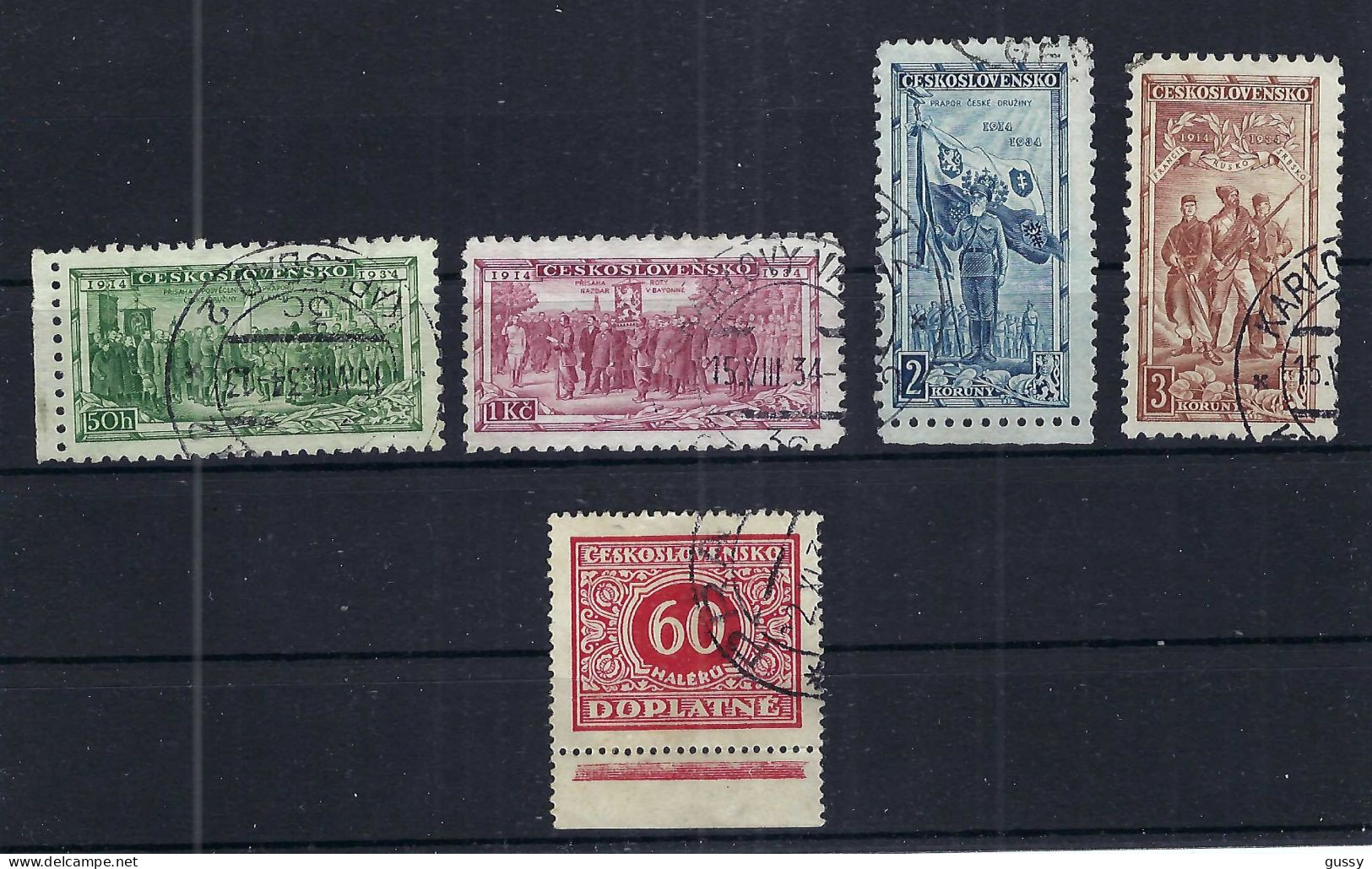 TCHEKOSLOVAQUIE Ca. 1934: Lot D' Obl. - Used Stamps