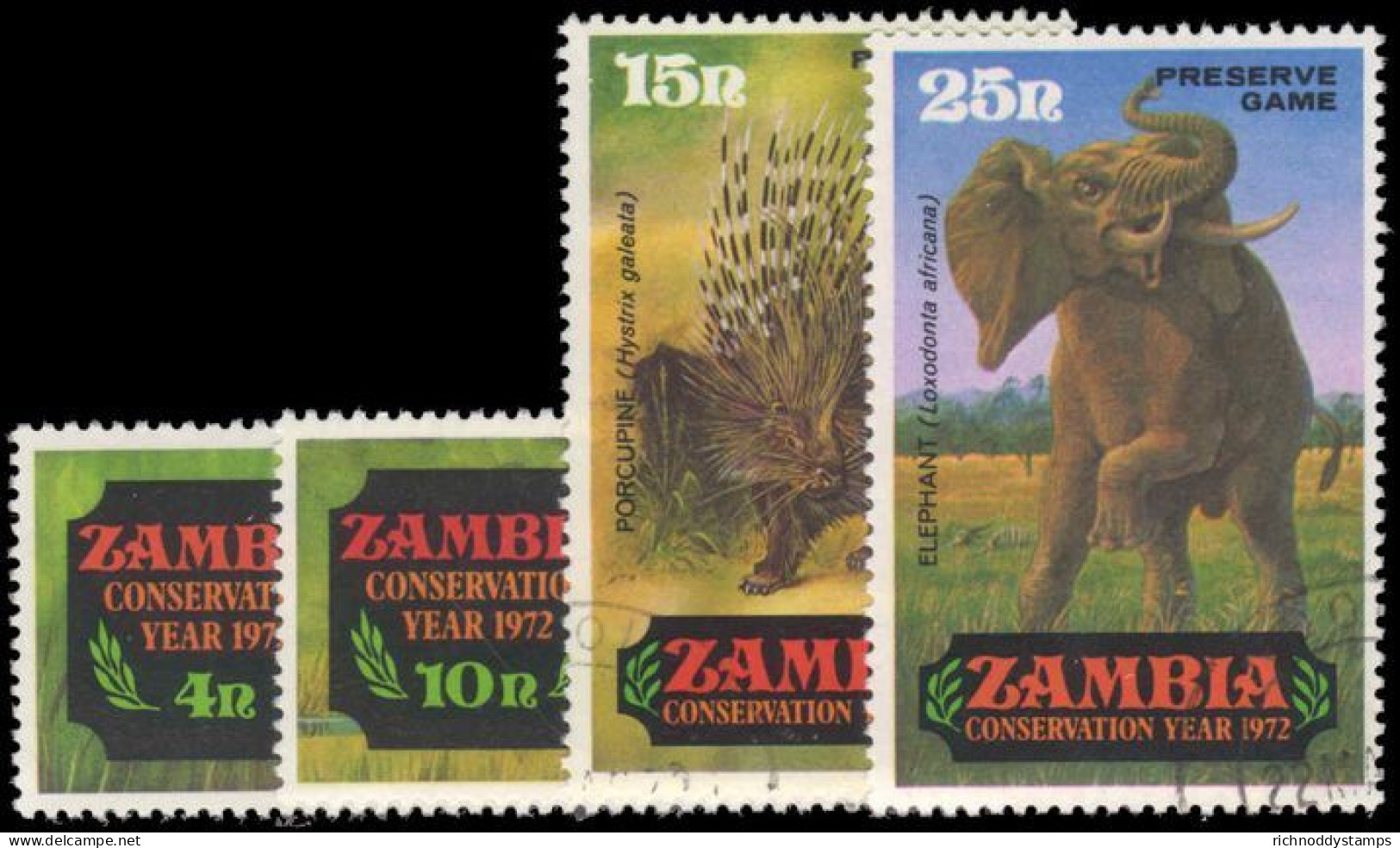 Zambia 1972 Conservation Year (1st Issue) Fine Used. - Zambie (1965-...)