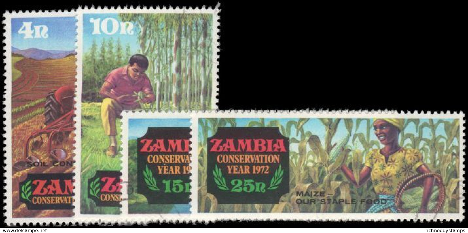 Zambia 1972 Conservation Year (2nd Issue) Fine Used. - Zambie (1965-...)