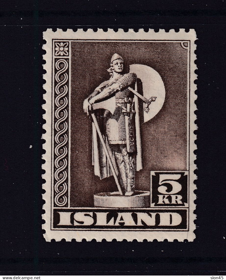 Iceland 1947 Vikings 5 Kr Perf 11.5 MNH 15775 - Ongebruikt