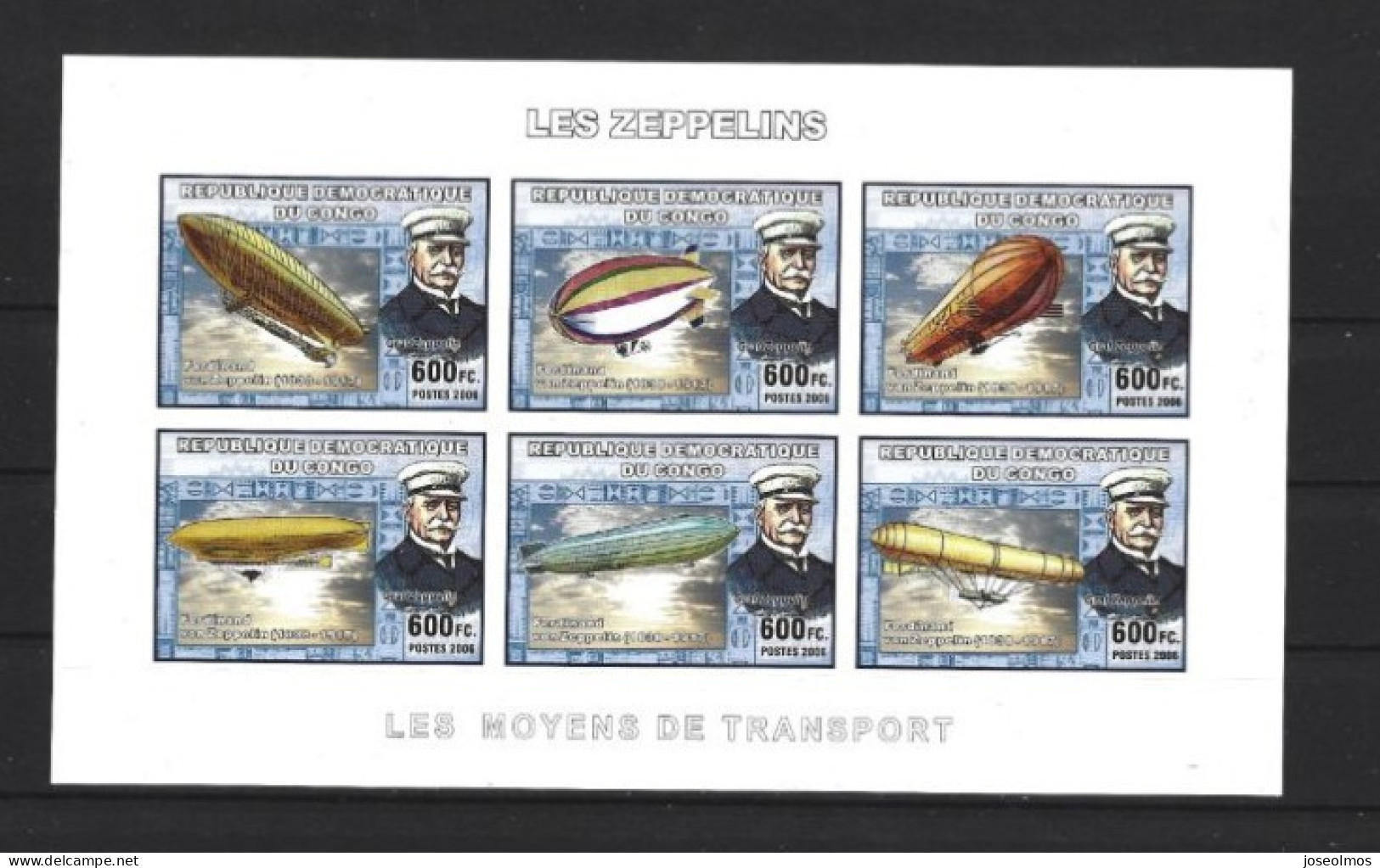 TIMBRES BLOCS "LES ZEPPELINS" NEUF** - Mint/hinged