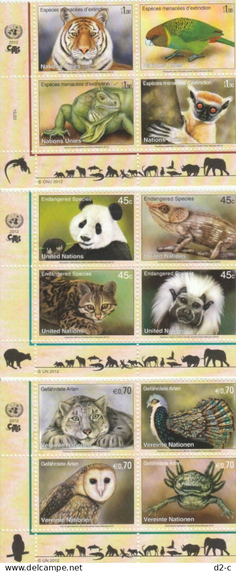 2012 United Nation - Presentation Pack: Endangered Species - Sammlungen (im Alben)