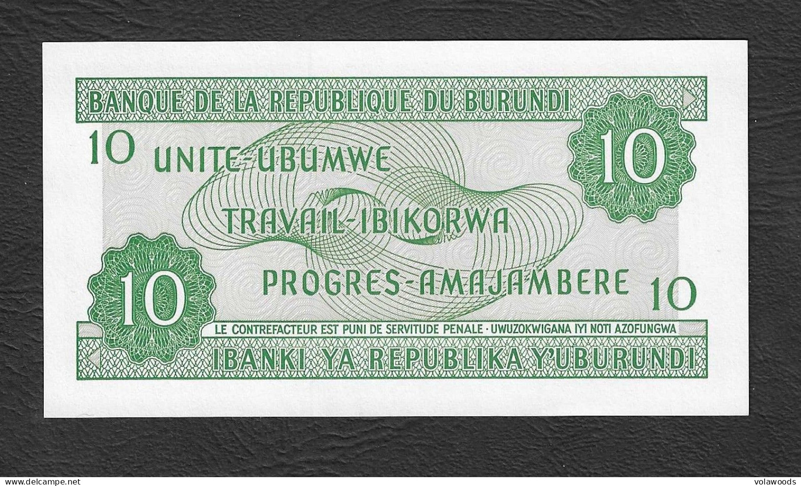 Burundi - Banconota Non Circolata FdS UNC Da 10 Franchi P-33e.2 - 2007 #19 - Burundi