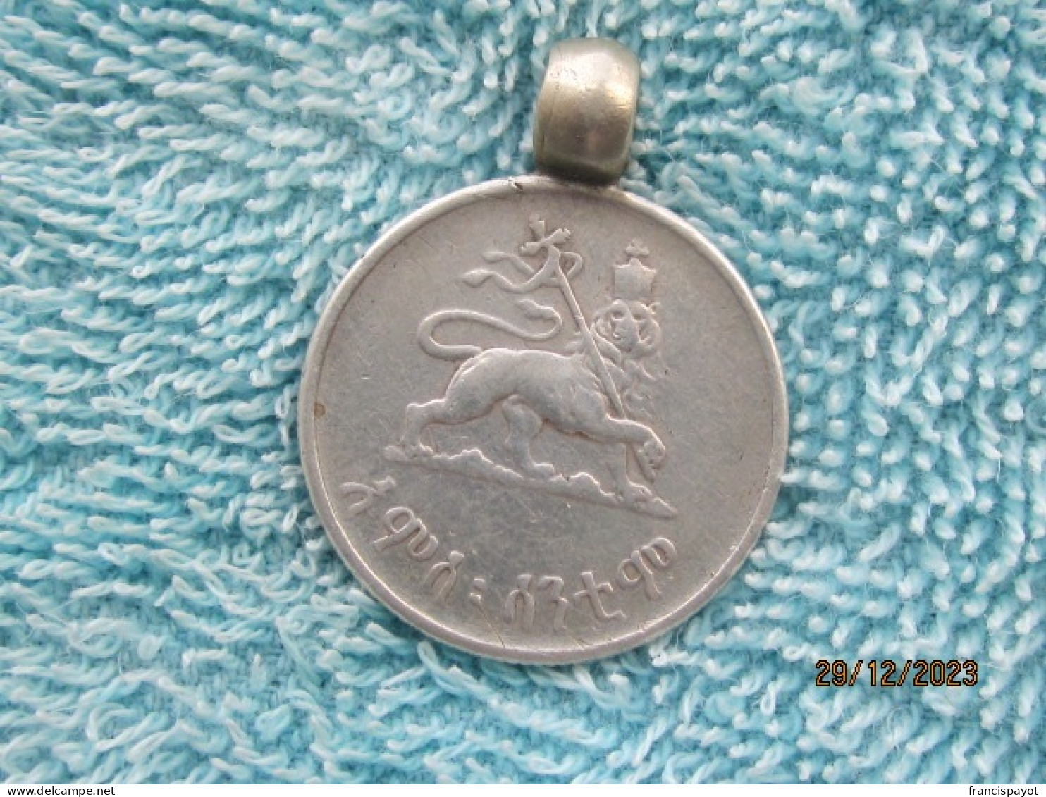 Ethiopia: Nedj Shilling With A Loop  (silver) - Ringe