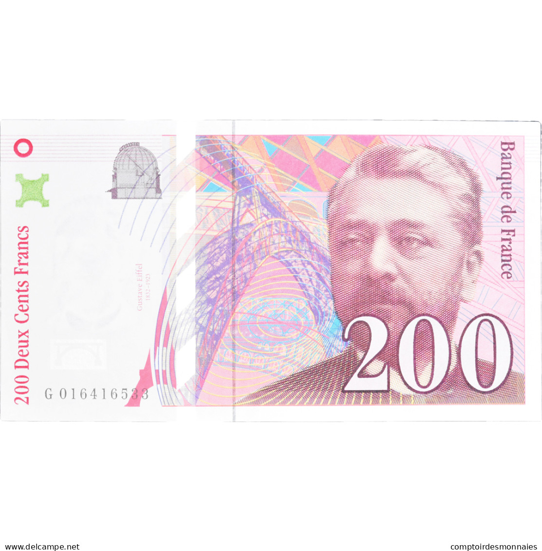 France, 200 Francs, Eiffel, 1996, G 016416533, SPL, Fayette:75.1, KM:159a - 200 F 1995-1999 ''Eiffel''