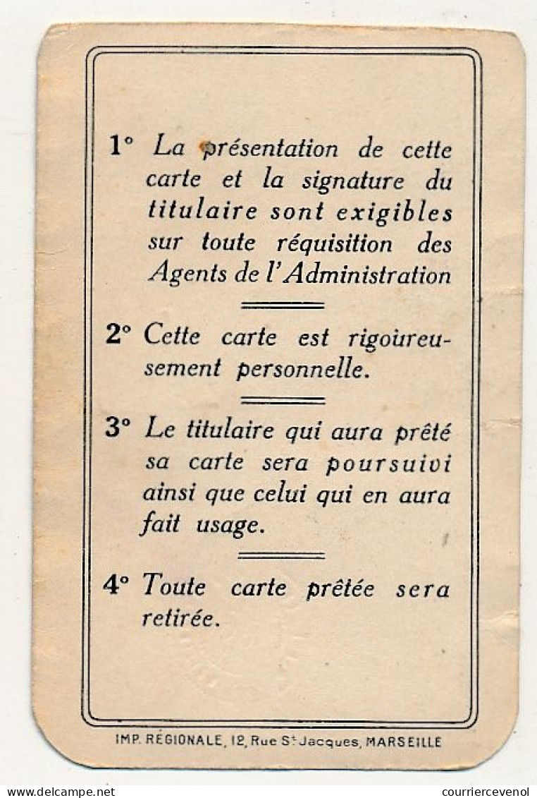 MARSEILLE - Exposition Coloniale 1922 - Carte D'abonné (personnelle) + Carte D'Abonnés Collectifs C - ( 2 Cartes ) - Toegangskaarten