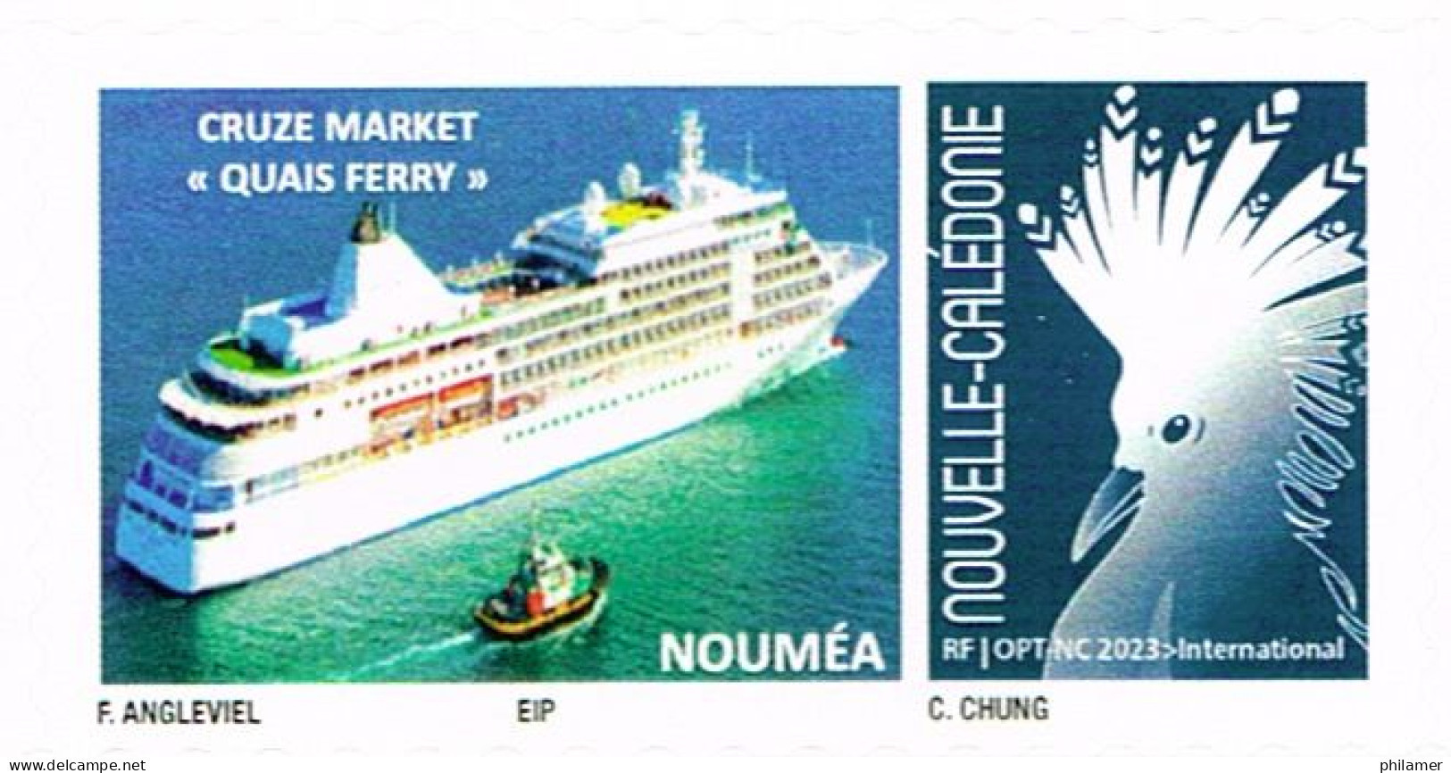 Nouvelle Caledonie Caledonia Timbre Personnalise A Moi PRIVÉ Marche Croisiere Paquebot Tourisme Noumea Cagou Neuf 2023 - Unused Stamps