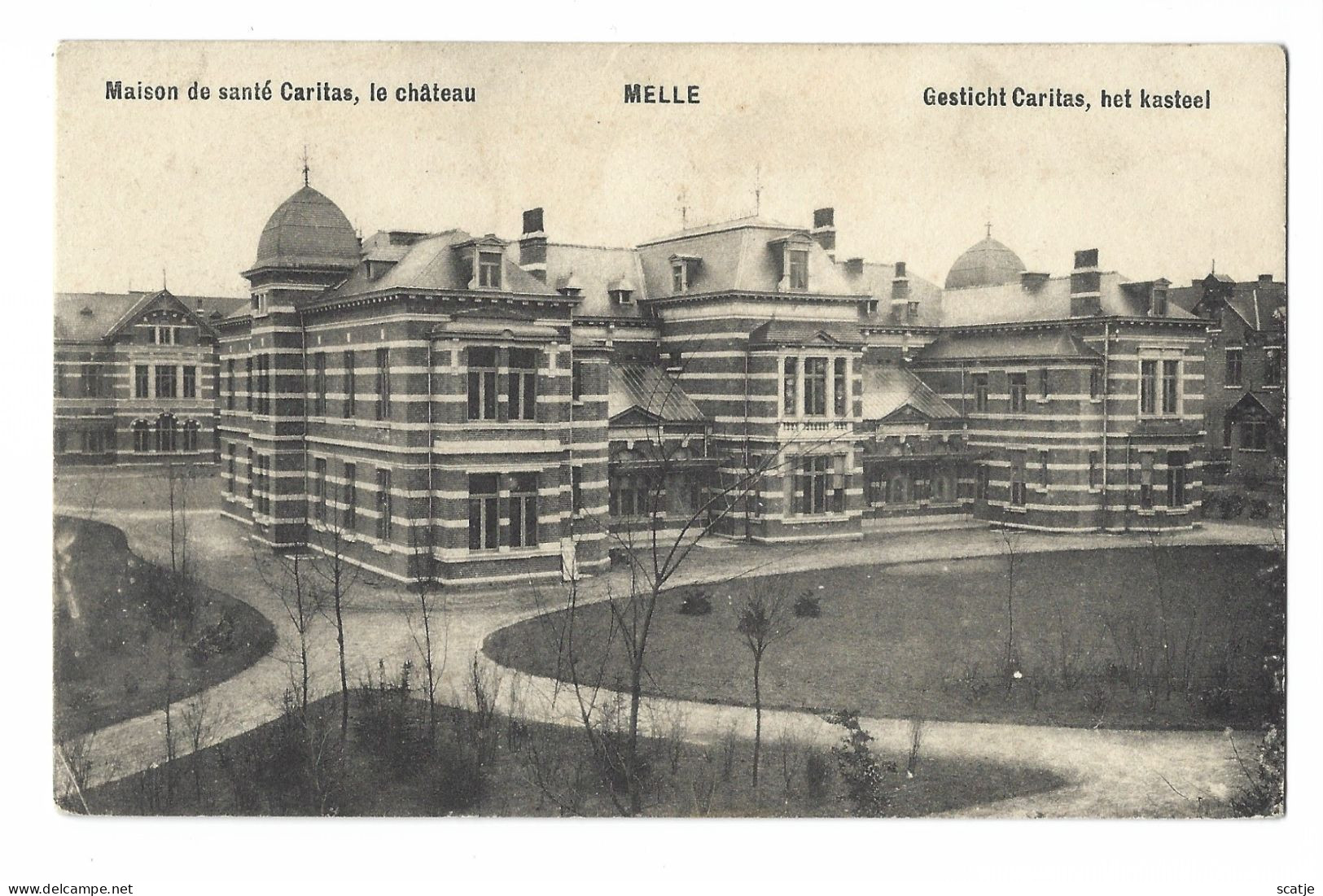 Melle.  -   Gesticht Caritas,   Het Kasteel.   -    1910   Naar   Gand - Melle