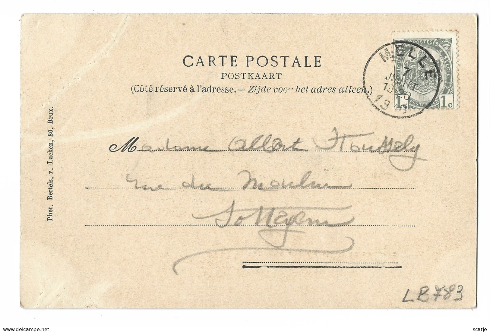 Melle.  -   Château De M. De Potter D'Indoye.   -   1903    Naar   Sottegem - Melle