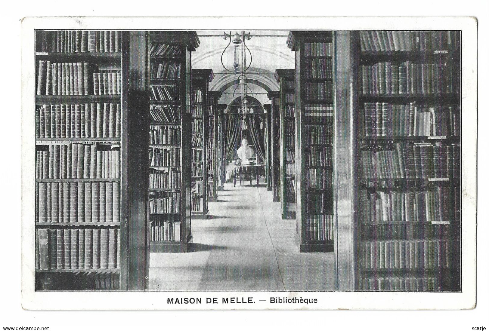 Maison De Melle.  -   Bibliothèque    -    1911 Naar   Vilvorde - Melle