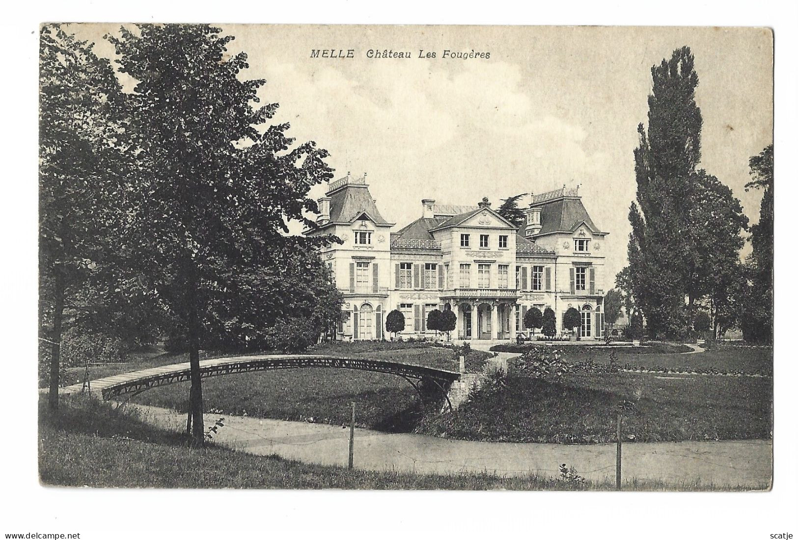 Melle.  -   Château Les Fougères.   -   1921   Naar   Gentbrugge - Melle