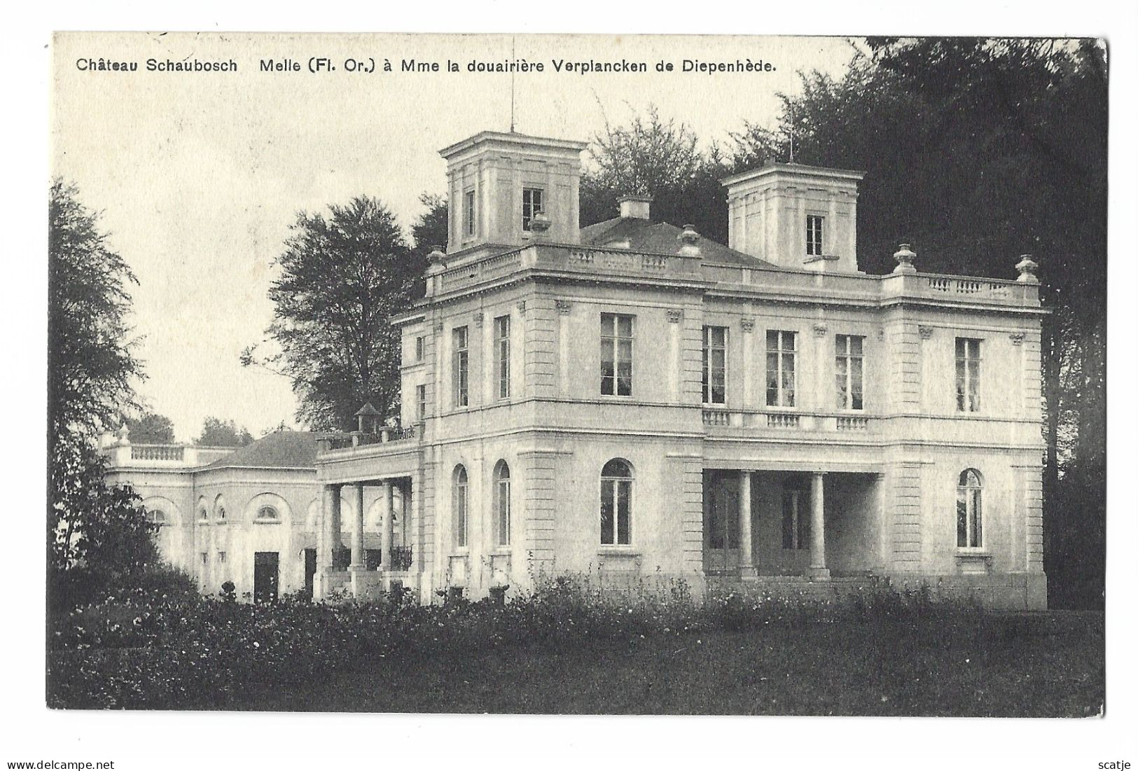 Melle.  -   Château Schaubosch   -   1910   Naar   Sottegem - Melle