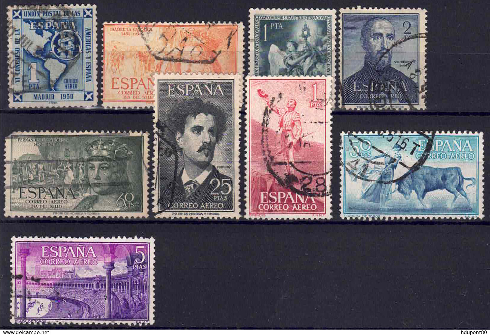 PA 248, 251, 255 à 257, 277 à 279, 281 - Used Stamps