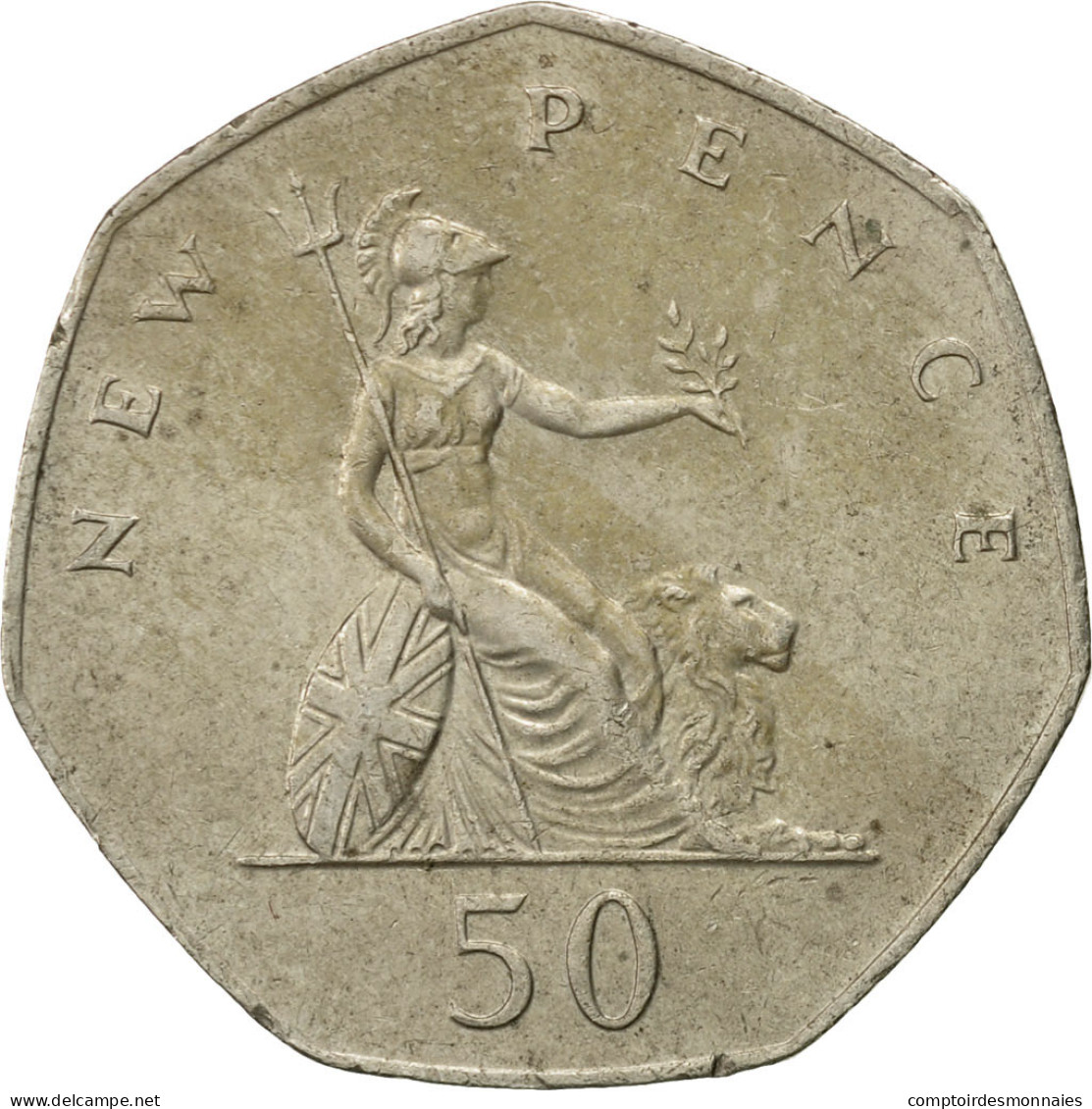 Monnaie, Grande-Bretagne, Elizabeth II, 50 New Pence, 1981, TTB+, Copper-nickel - 50 Pence