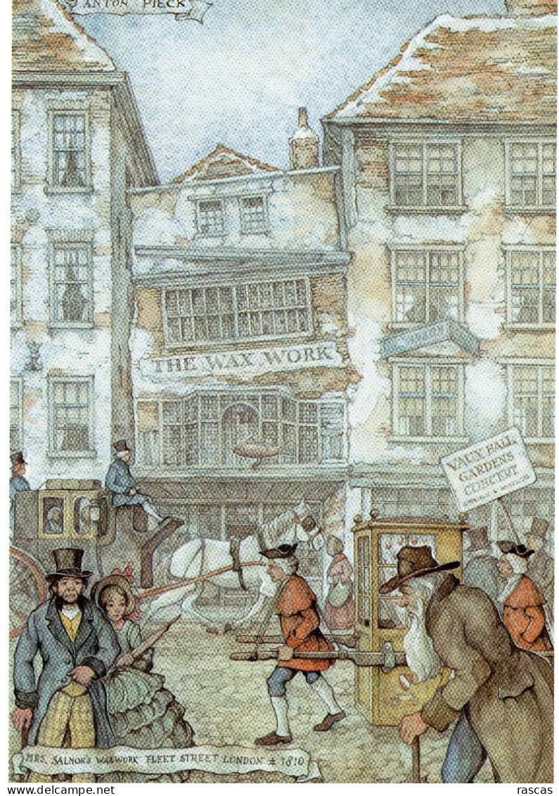 CPM GRAND FORMAT 1 - ILLUSTRATEUR HOLLANDAIS ANTON PIECK - MRS SALMON'S WAXWORK FLEET STREET LONDON 1810 - Pieck, Anton