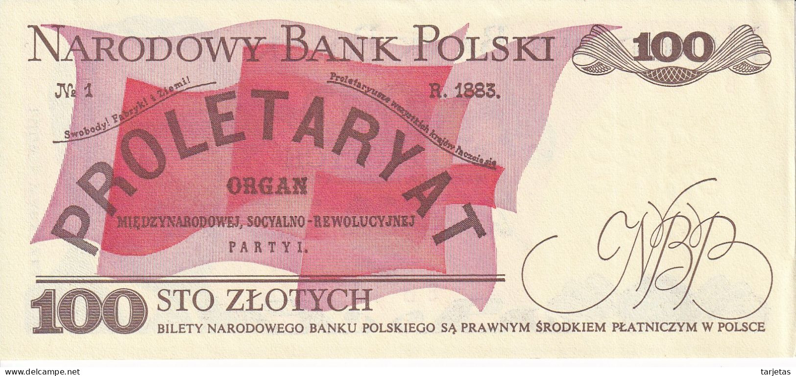 BILLETE DE POLONIA DE 100 ZLOTYCH DEL AÑO 1986 SIN CIRCULAR (UNC) (BANKNOTE) - Pologne