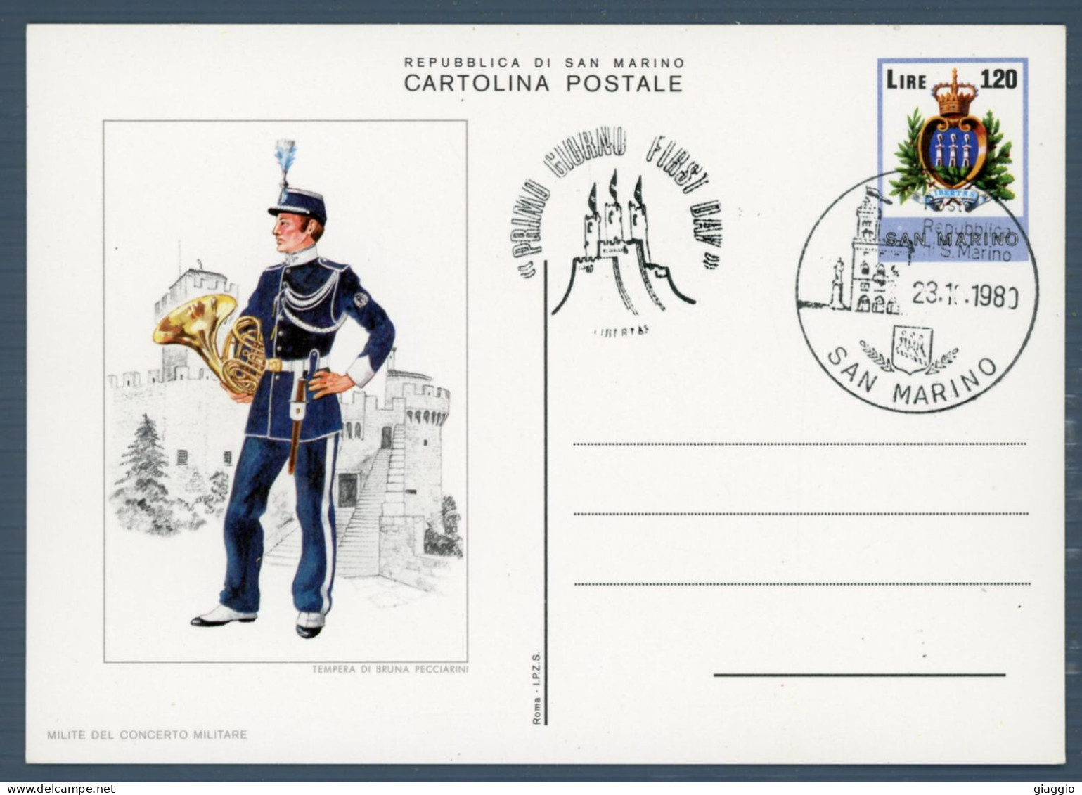 °°° Francobolli N. 1737 - Cartolina Postale Uniforme San Marino °°° - Entiers Postaux