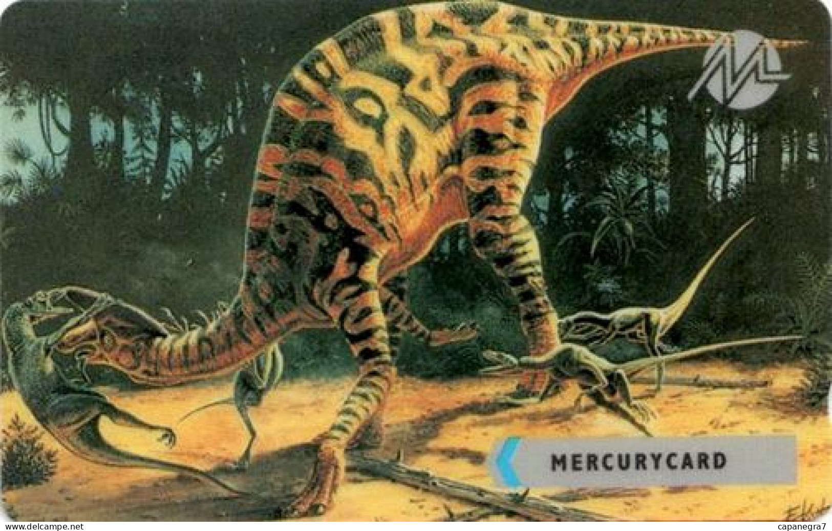 Velociraptor, Mercurycard, England, 2.012 Pc. - [ 4] Mercury Communications & Paytelco