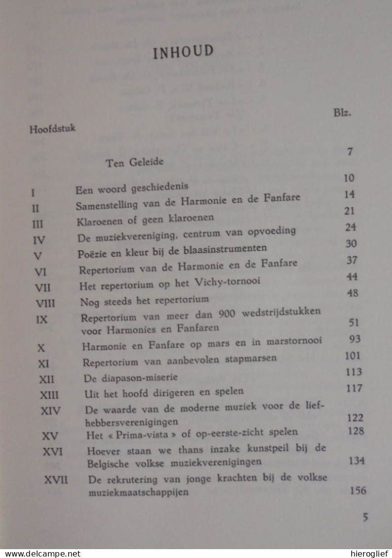 VOLKSMUZIEKKUNST In HARMONIES En FANFAREN Door Adelson Vermander Volksmuziek Volkskunde - Hooglede Roeselare - History