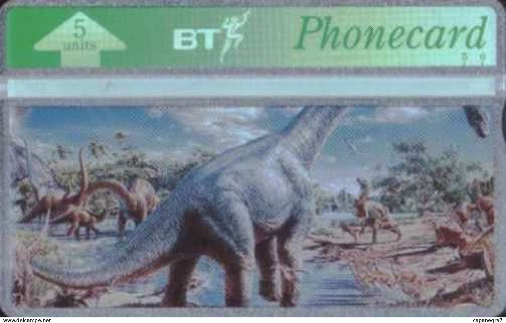 Dinosaurus, BTO-066, 5.000 Pc., England - BT Emissions Etrangères