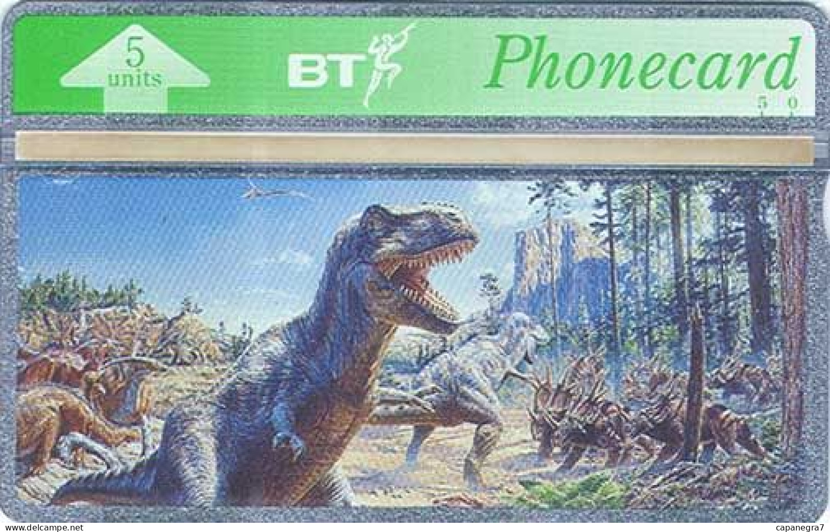 Dinosaurus,  BTO-067, 5.000 Pc., England - BT Übersee
