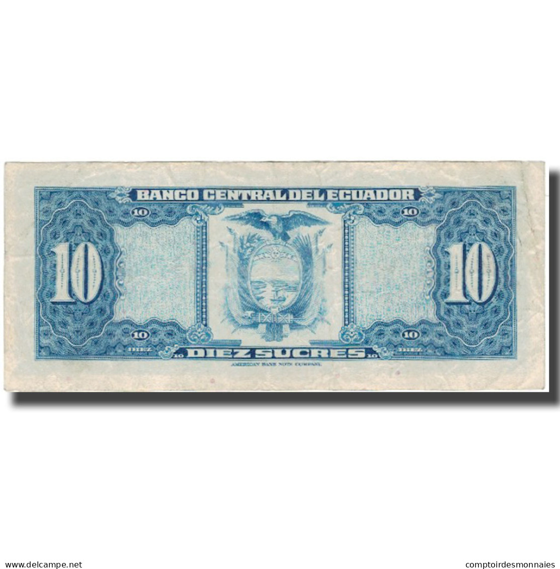 Billet, Équateur, 10 Sucres, 1977-04-29, KM:109, TB+ - Equateur