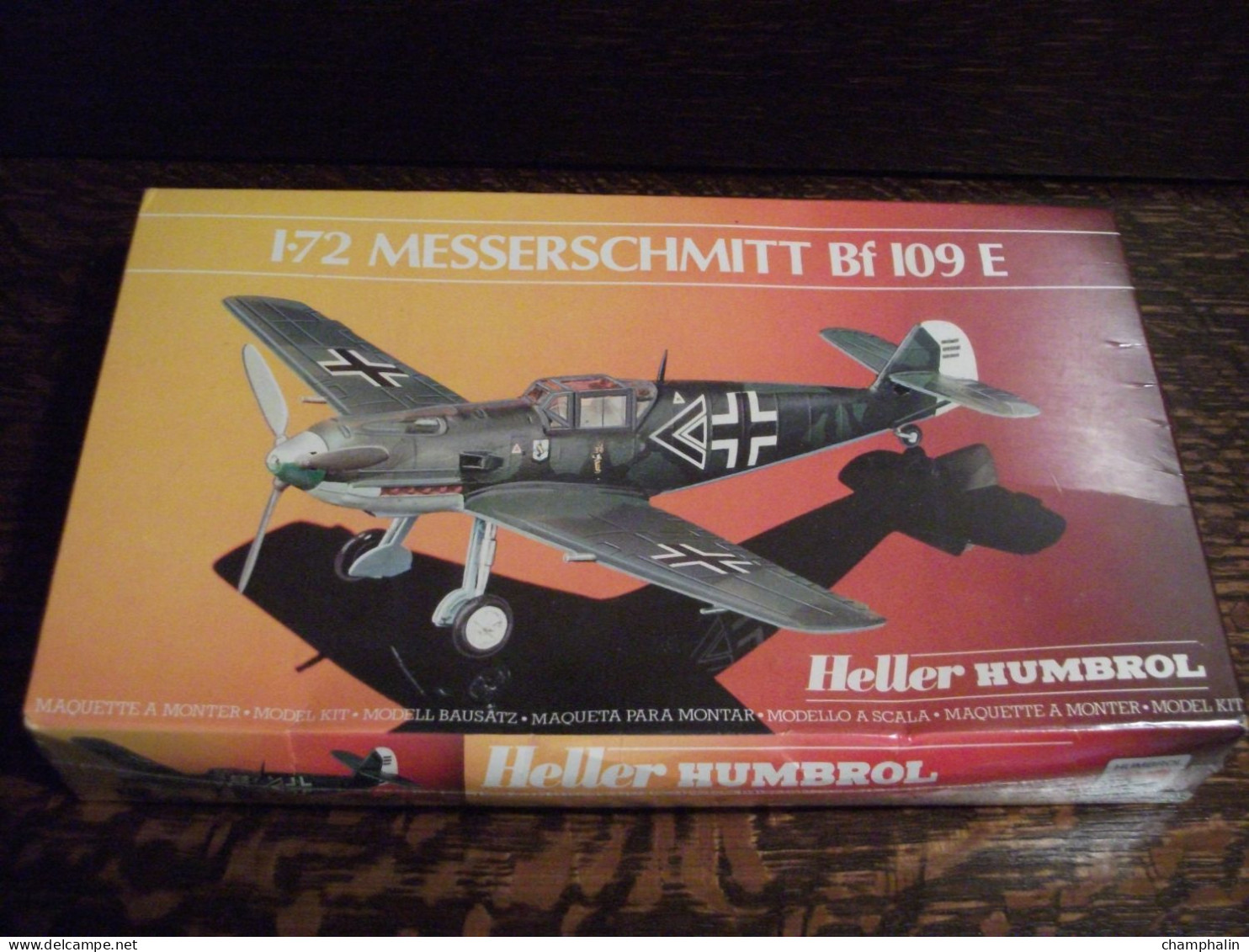 Maquette Plastique - Avion Messerscmitt Bf 109 E Au 1/72 - Heller Humbrol N°80234 - Vliegtuigen