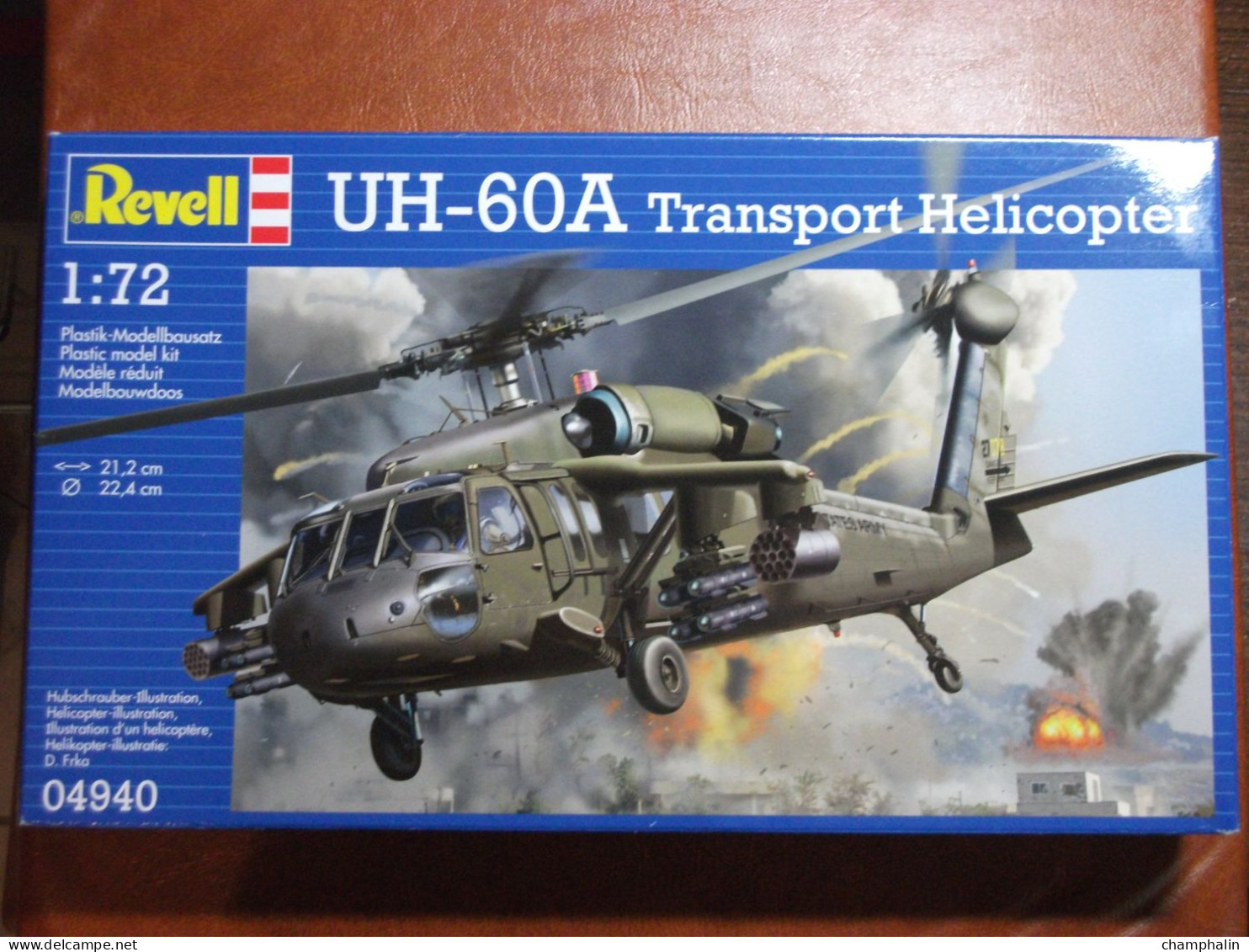 Maquette Plastique - Hélicoptère De Transport UH-60A Au 1/72 - Revell N°04940 - Helicópteros