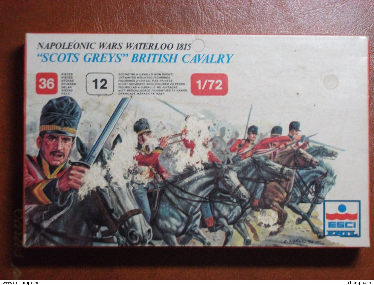 Maquette Plastique - Scots Grey British Cavalry Waterloo 1815 Au 1/72 - Guerres Napoléoniennes - Esci N°217 - Figurines