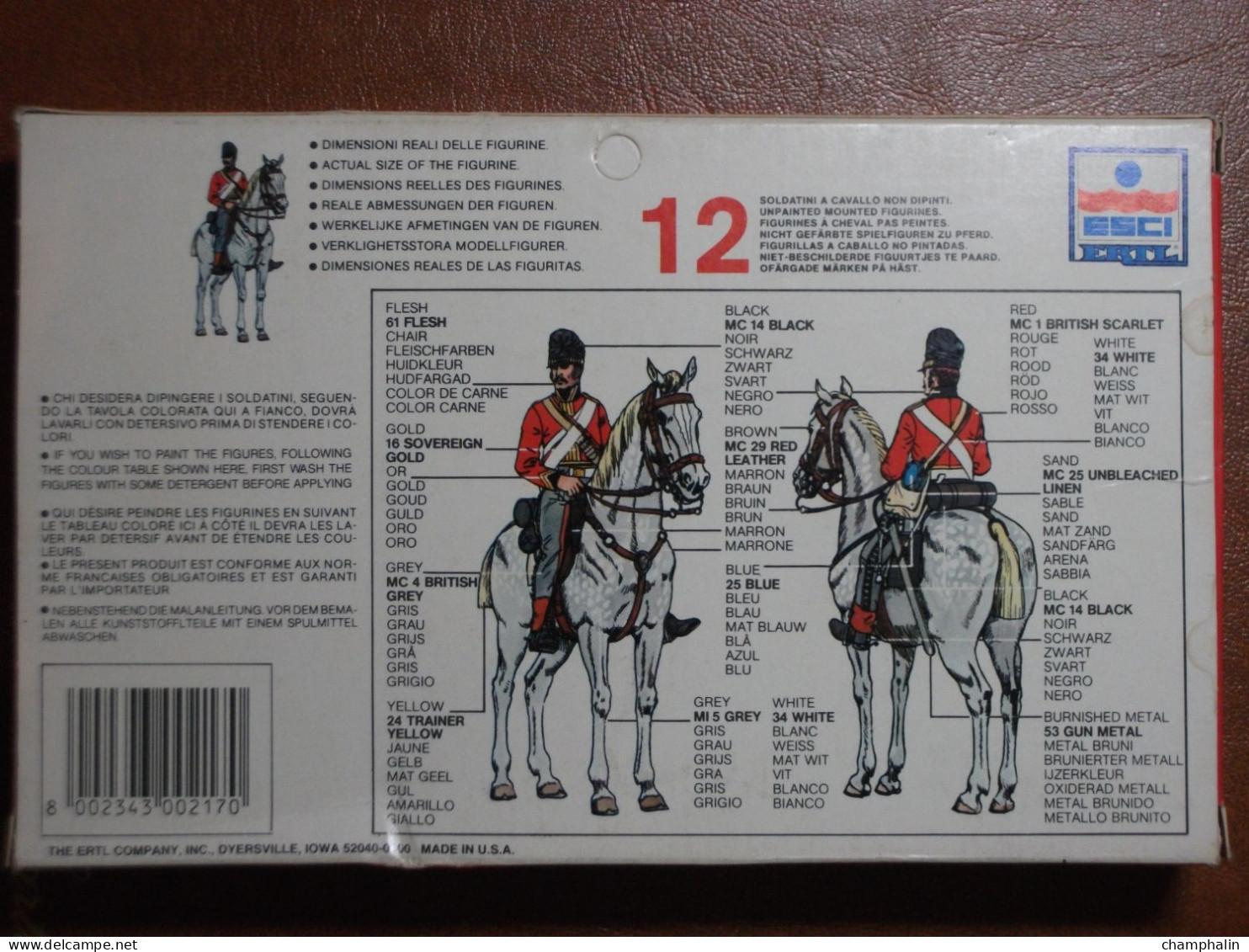 Maquette Plastique - Scots Grey British Cavalry Waterloo 1815 Au 1/72 - Guerres Napoléoniennes - Esci N°217 - Beeldjes