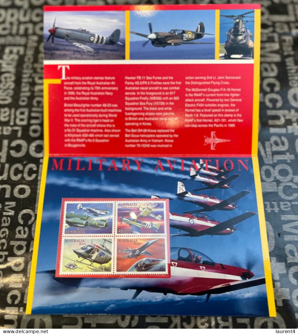 2-1-2024 (4 W 9) Australia Stamp Pack - Military Aviation - Presentation Packs