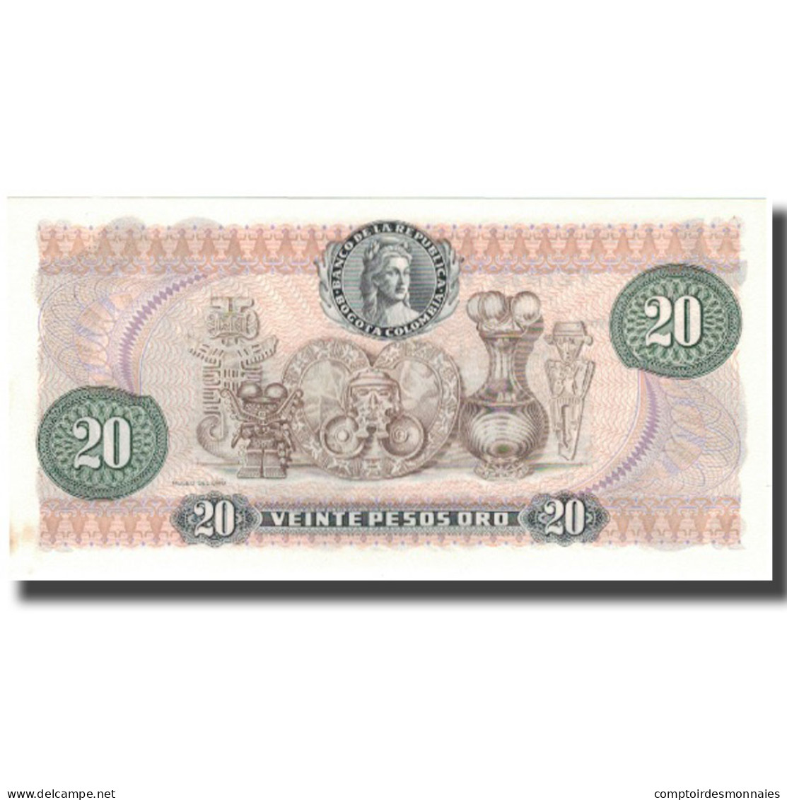 Billet, Colombie, 20 Pesos Oro, 1982-01-01, KM:409d, NEUF - Colombie