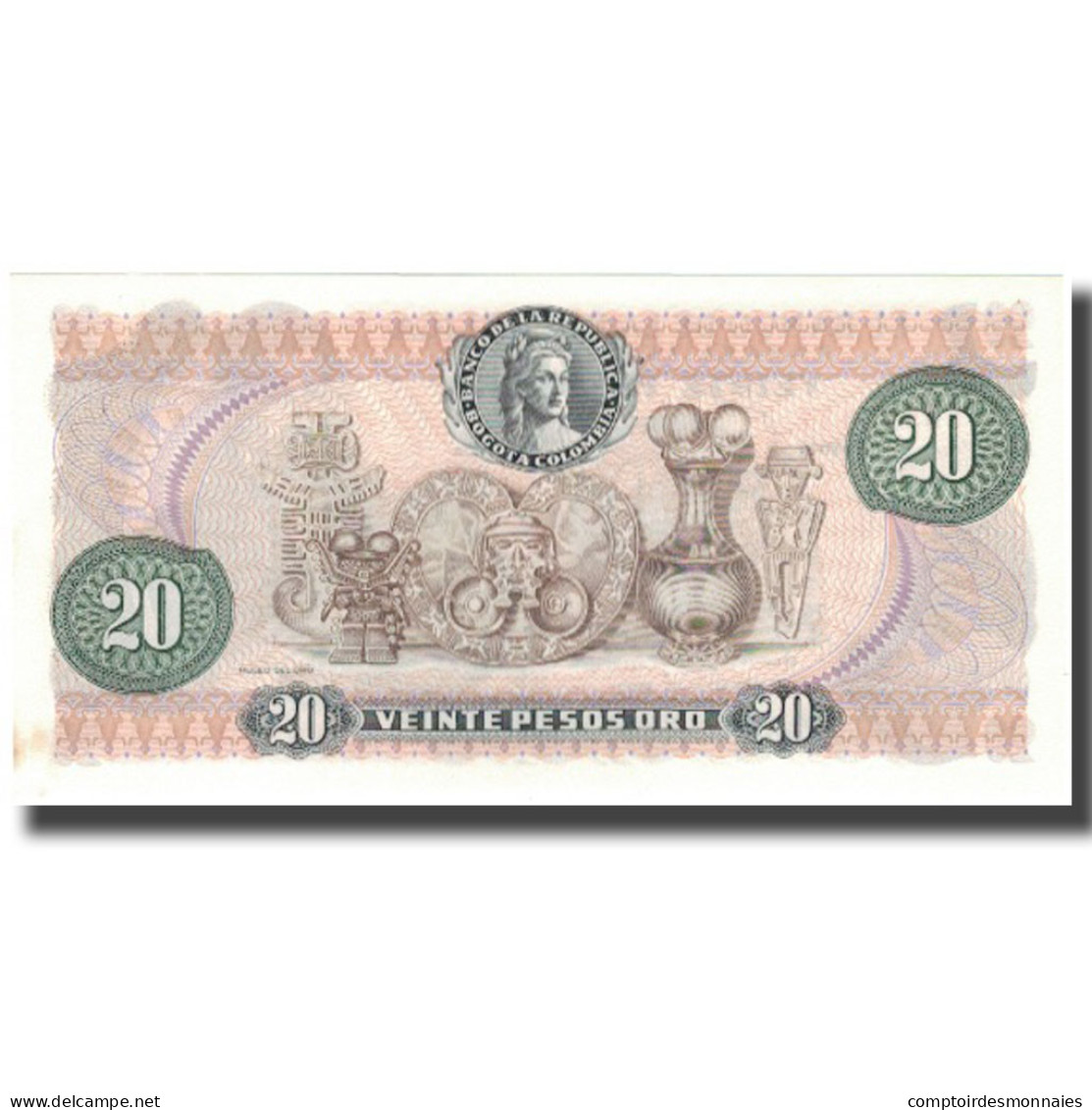 Billet, Colombie, 20 Pesos Oro, 1982-01-01, KM:409d, NEUF - Colombia