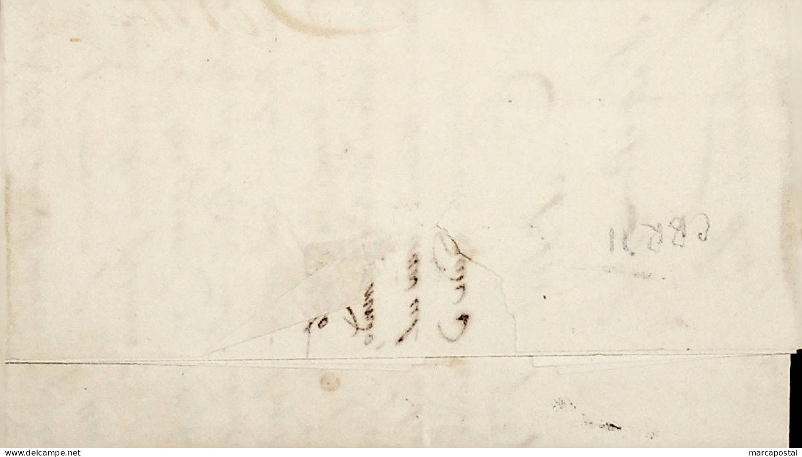 1839 Portugal Carta Pré-filatélica CBR 10 «COIMBRA» Preto - ...-1853 Prephilately