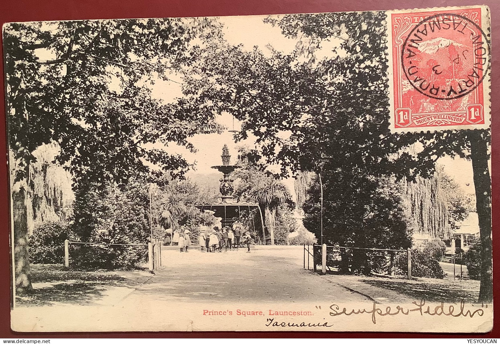 „MORIARTY ROAD TASMANIA 1903“, A Rare Cds On Document, Here Ppc Prince‘s Square Launceston>Brighton (cover Australia - Cartas & Documentos