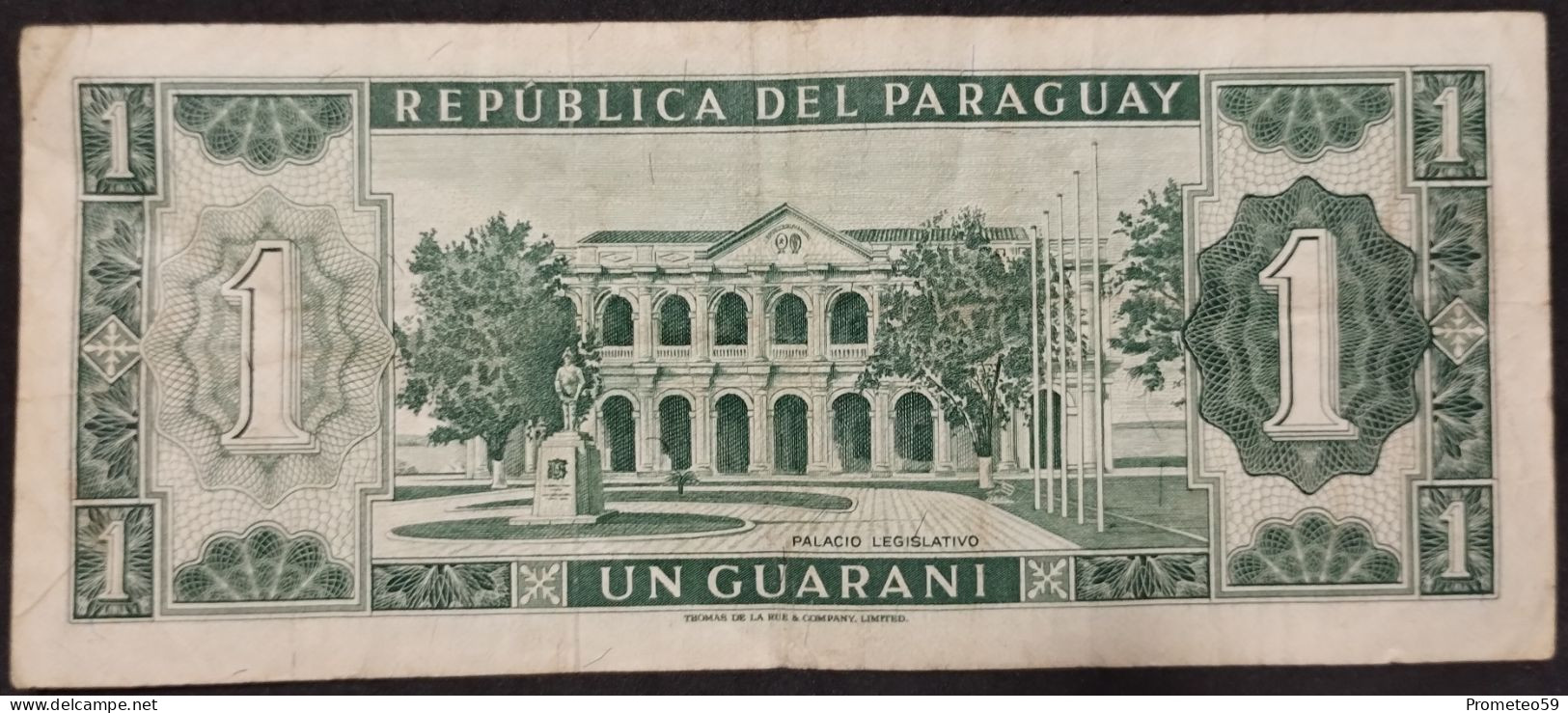 Paraguay – Billete Banknote De 1 Guaraní – Ley De 1952 – Serie A – Año 1963 - Paraguay