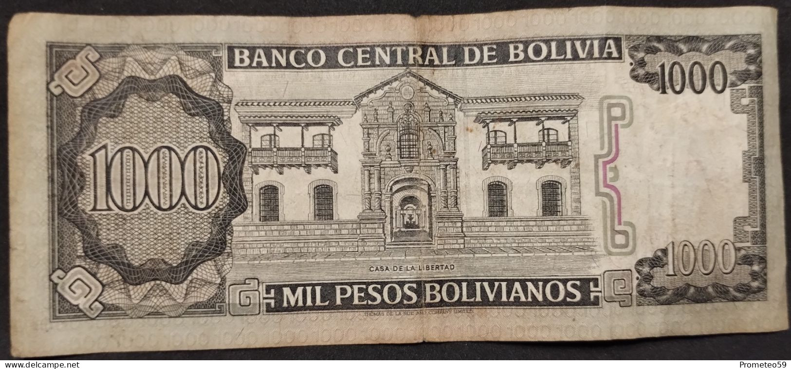 Bolivia – Billete De 1.000 Pesos Bolivianos – Año 1982 - Bolivien