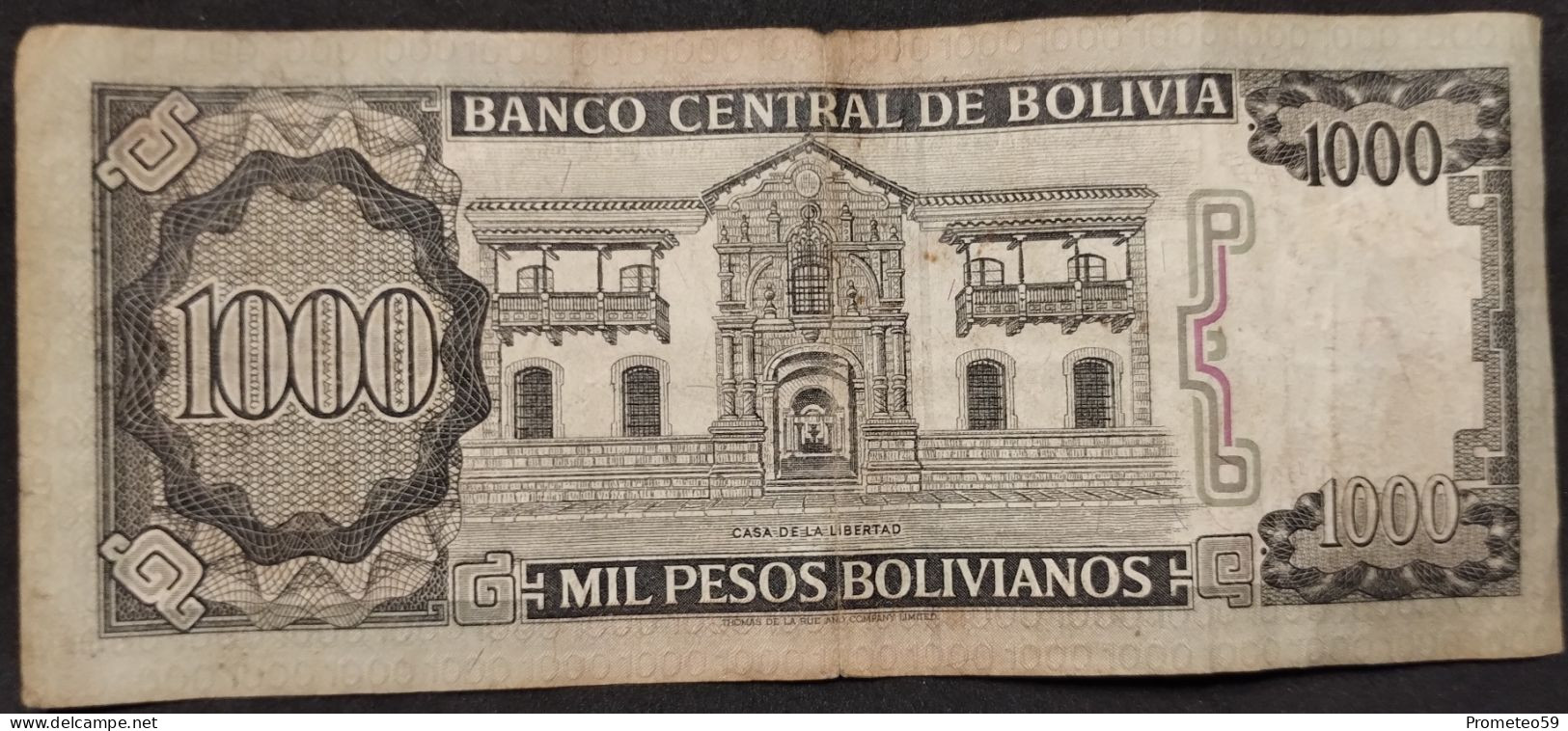 Bolivia – Billete De 1.000 Pesos Bolivianos – Año 1982 - Bolivie