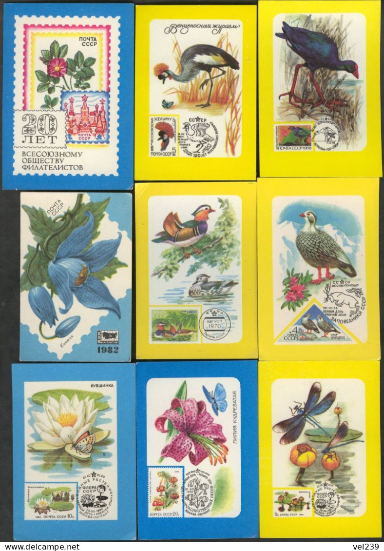 USSR. 1982 - 1991. Stamp. Timbre. Bird. Flower - Petit Format : 1981-90