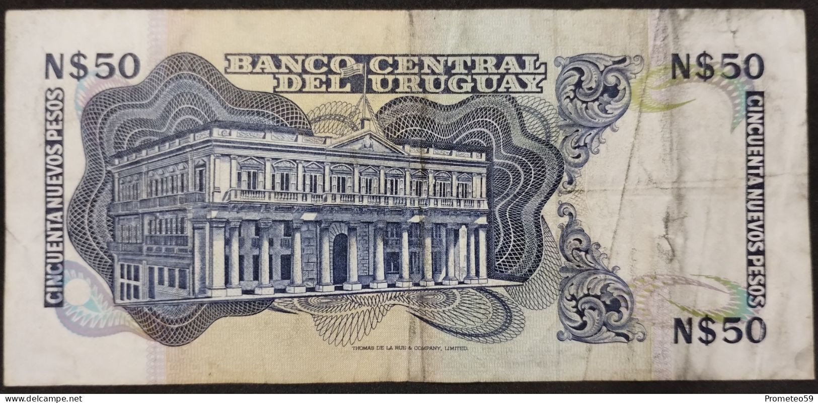 Uruguay – Billete Banknote N$ 50 Moneda Nacional – Serie G - Uruguay