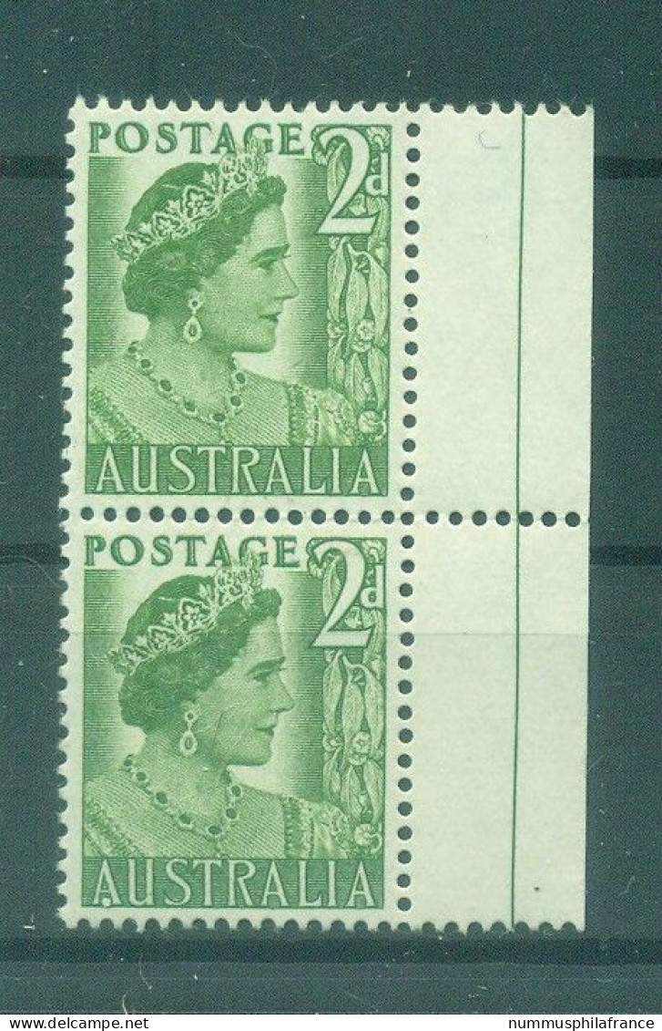 Australie 1950-52 - Y & T N. 172 - Série Courante (Michel N. 205) - Coil Paire (3) - Ungebraucht